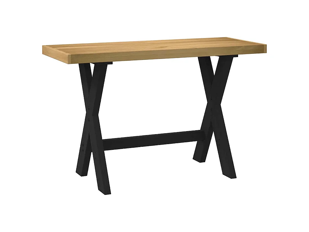 Bureau NOAIN pieds en forme de X 120x50x75 cm bois massif pin