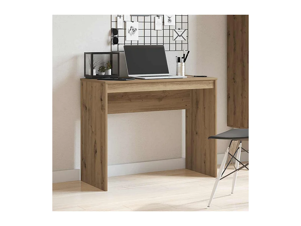 Scrivania Rovere Artigianale 90x40x72 cm in Legno Multistrato