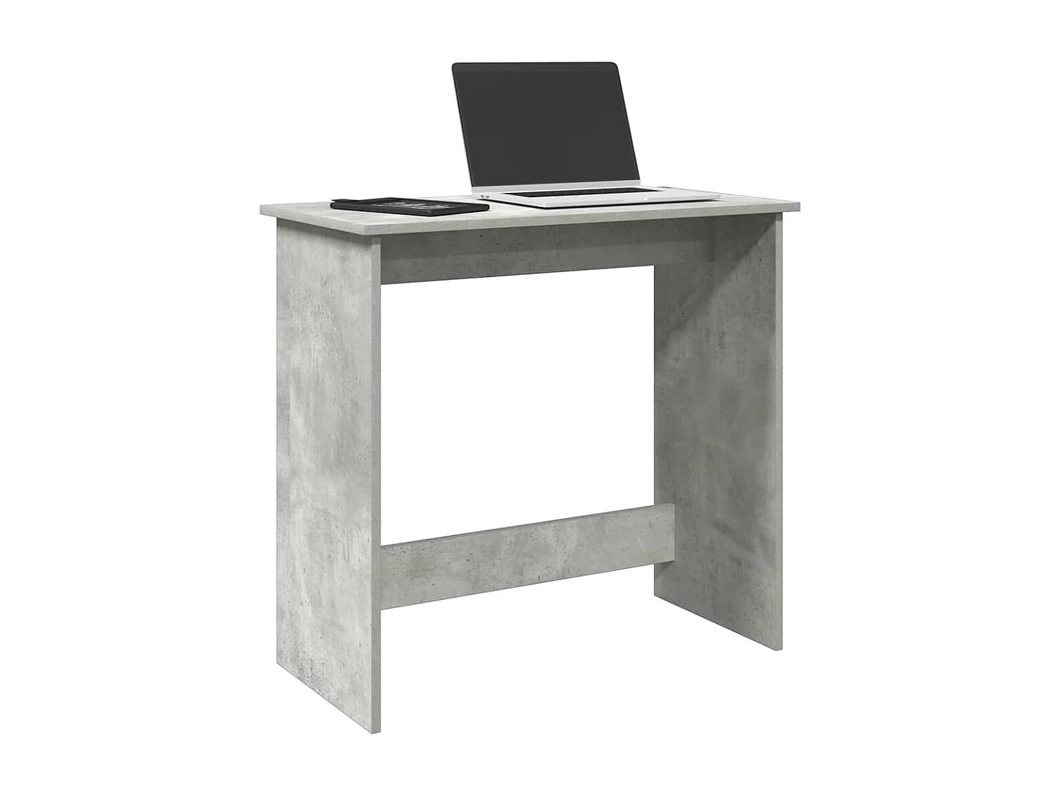 Bureau Gris béton 80x40x75 cm Aggloméré