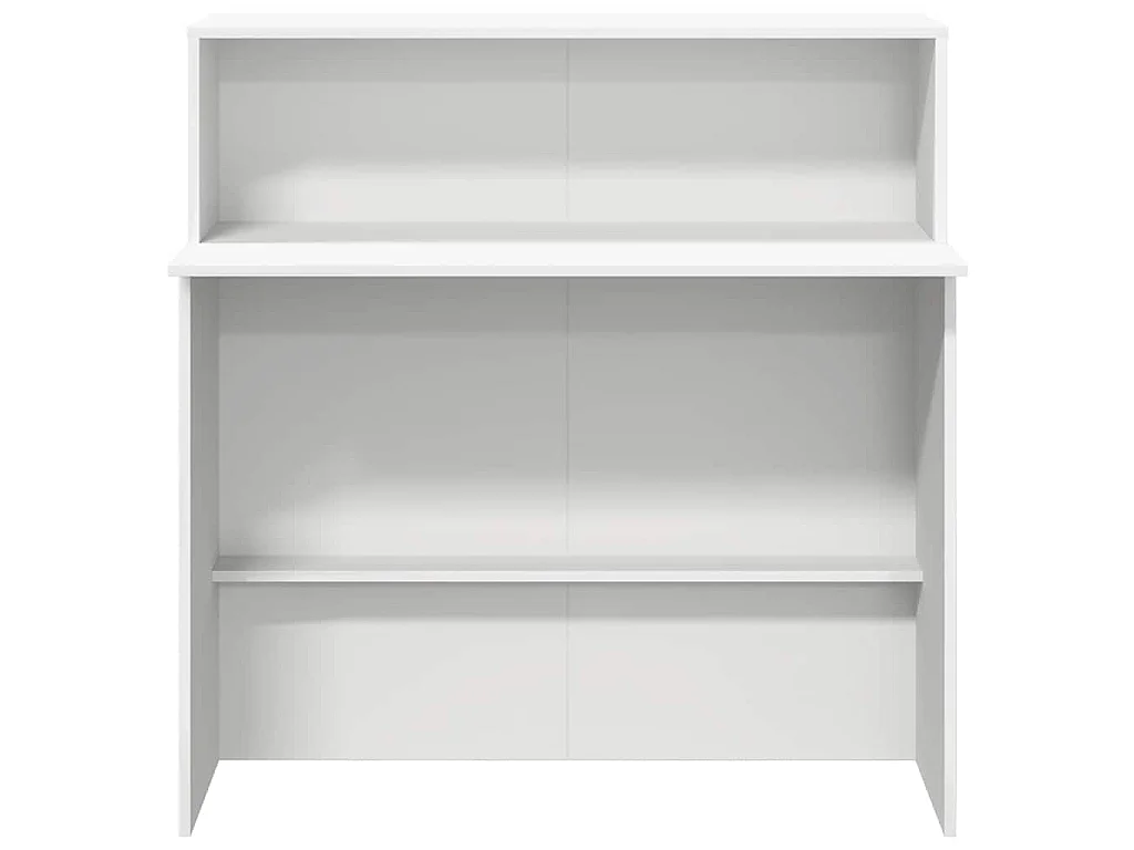 Bureau de réception Blanc 100x50x103,5 cm Bois d'ingénierie