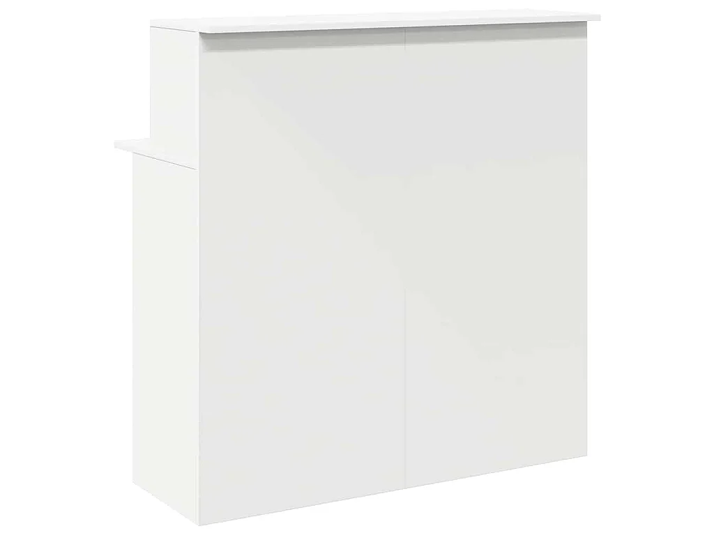 Bureau de réception Blanc 100x50x103,5 cm Bois d'ingénierie