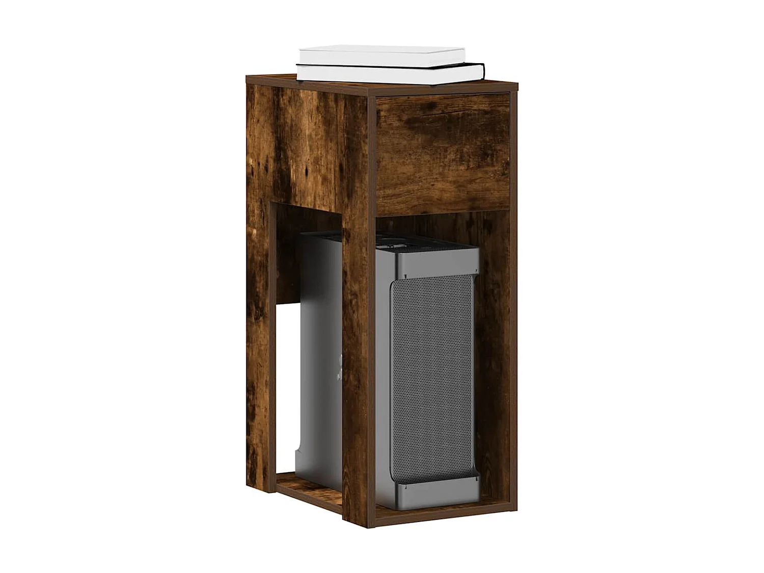 Computerschrank mit Schublade Räuchereiche 30x44x74 cm