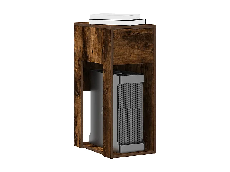 Computerschrank mit Schublade Räuchereiche 30x44x74 cm