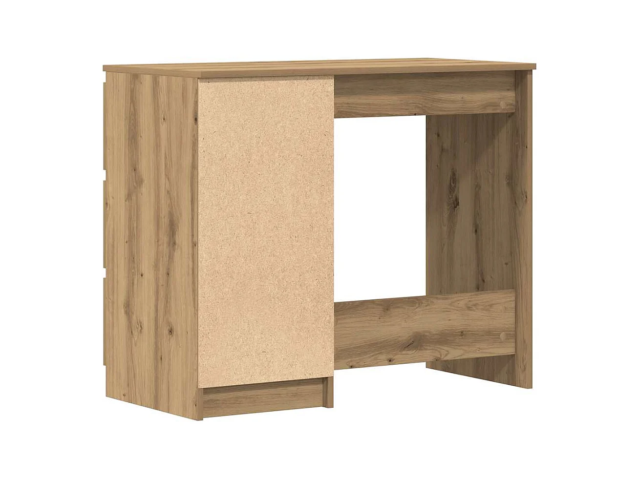 Escritorio de madera de ingeniería roble artisan 90x45x76 cm