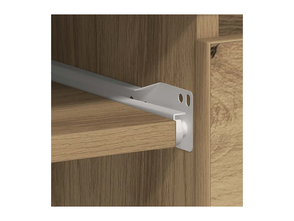 Escritorio de madera de ingeniería roble artisan 90x45x76 cm