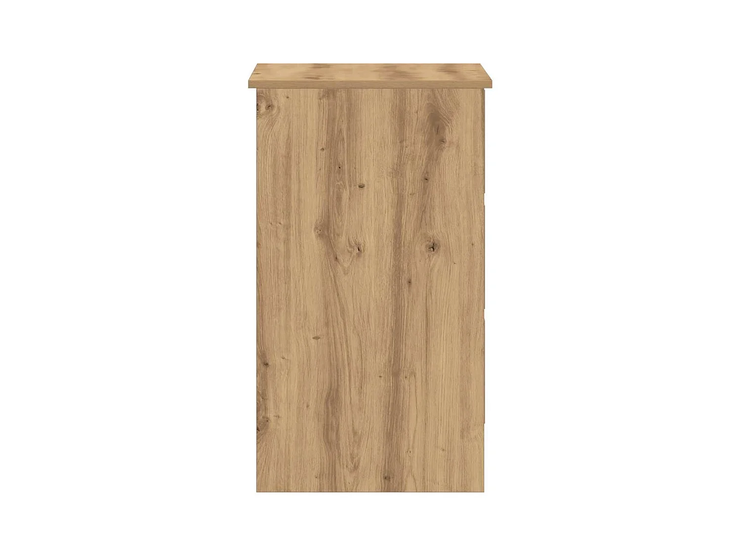 Bureau chêne artisanal 90x45x76 cm bois d'ingénierie