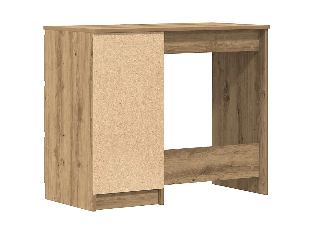 Scrivania Rovere Artigianale 90x45x76 cm in Legno Multistrato