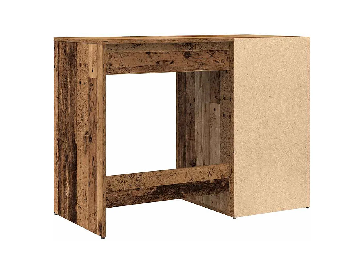 Bureau vieux bois 100x49x75 cm bois d'ingénierie