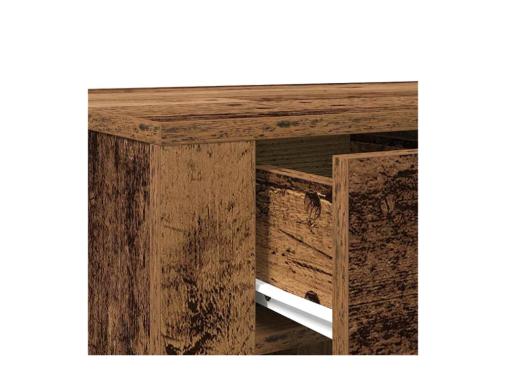 Bureau vieux bois 100x49x75 cm bois d'ingénierie