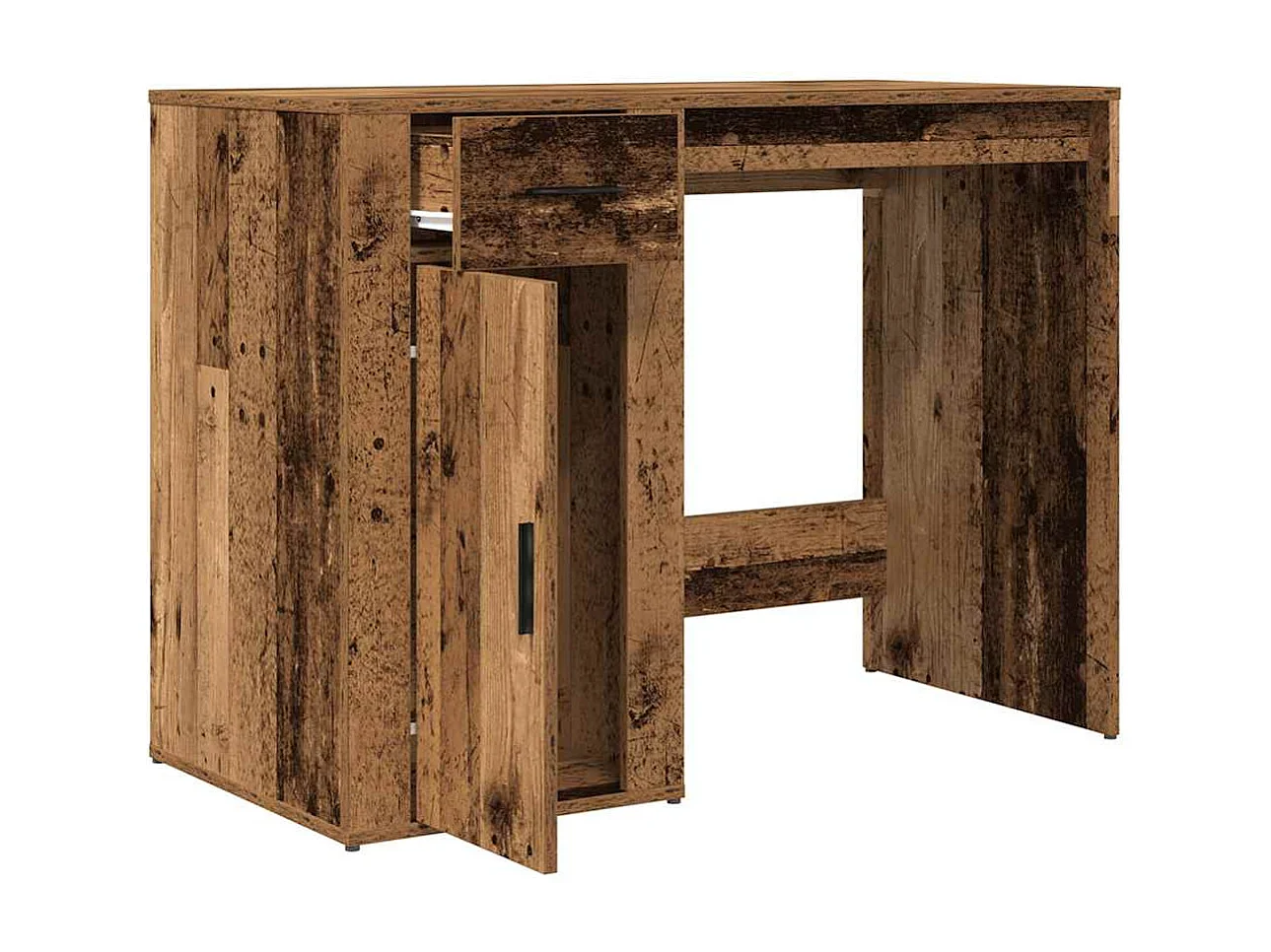 Bureau vieux bois 100x49x75 cm bois d'ingénierie