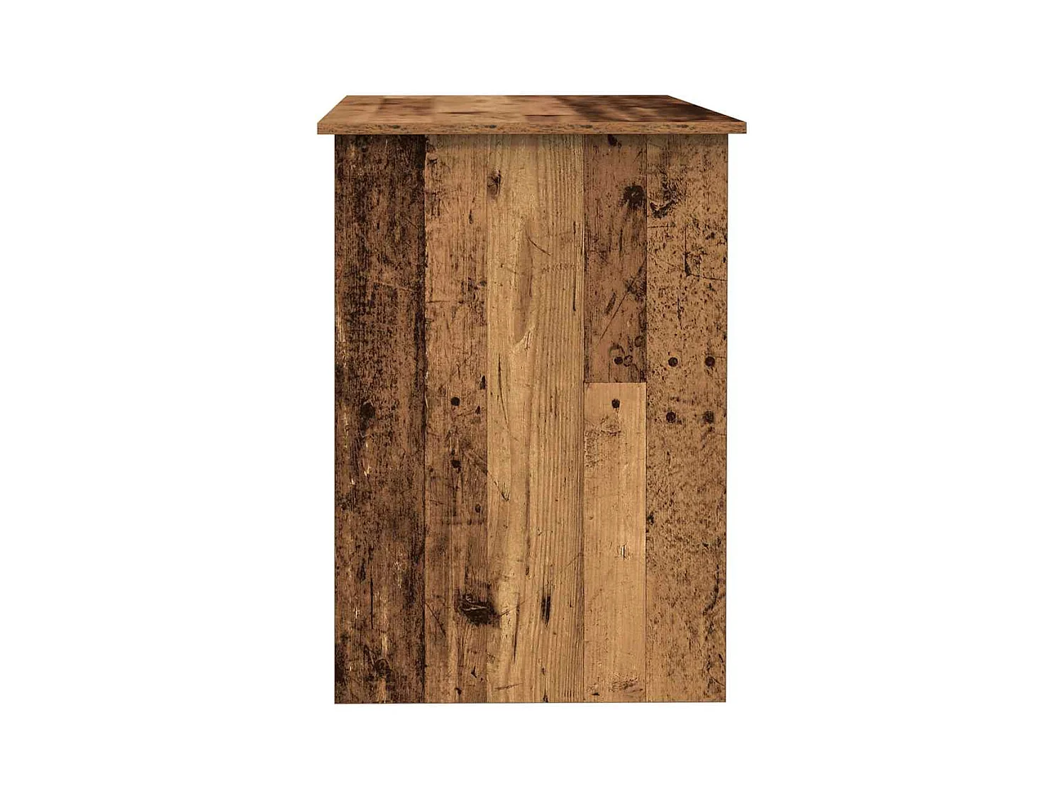 Bureau vieux bois 100x55x75 cm bois d'ingénierie