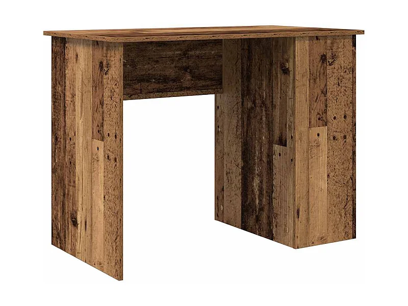 Bureau 100x55x75 cm bewerkt hout oud houtkleurig