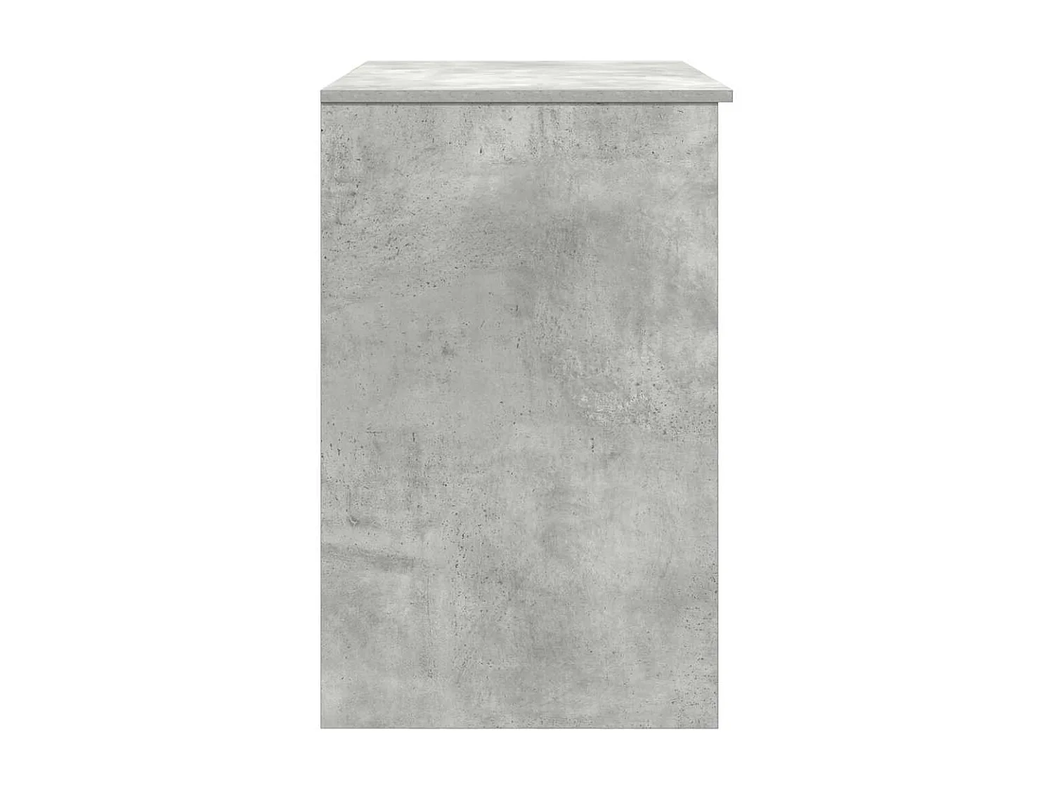 Bureau gris béton 86x49x76 cm bois d'ingénierie