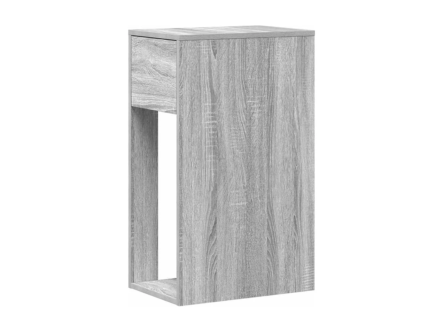 Computerschrank mit Schublade Grau Sonoma 30x44x74 cm