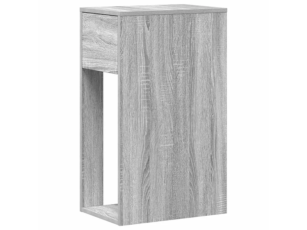 Support de tour d'ordinateur et tiroir sonoma gris 30x44x74 cm