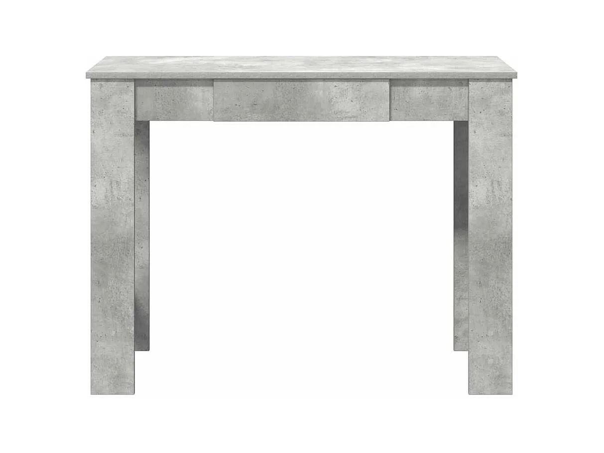 Bureau gris béton 100x45x75 cm bois d'ingénierie