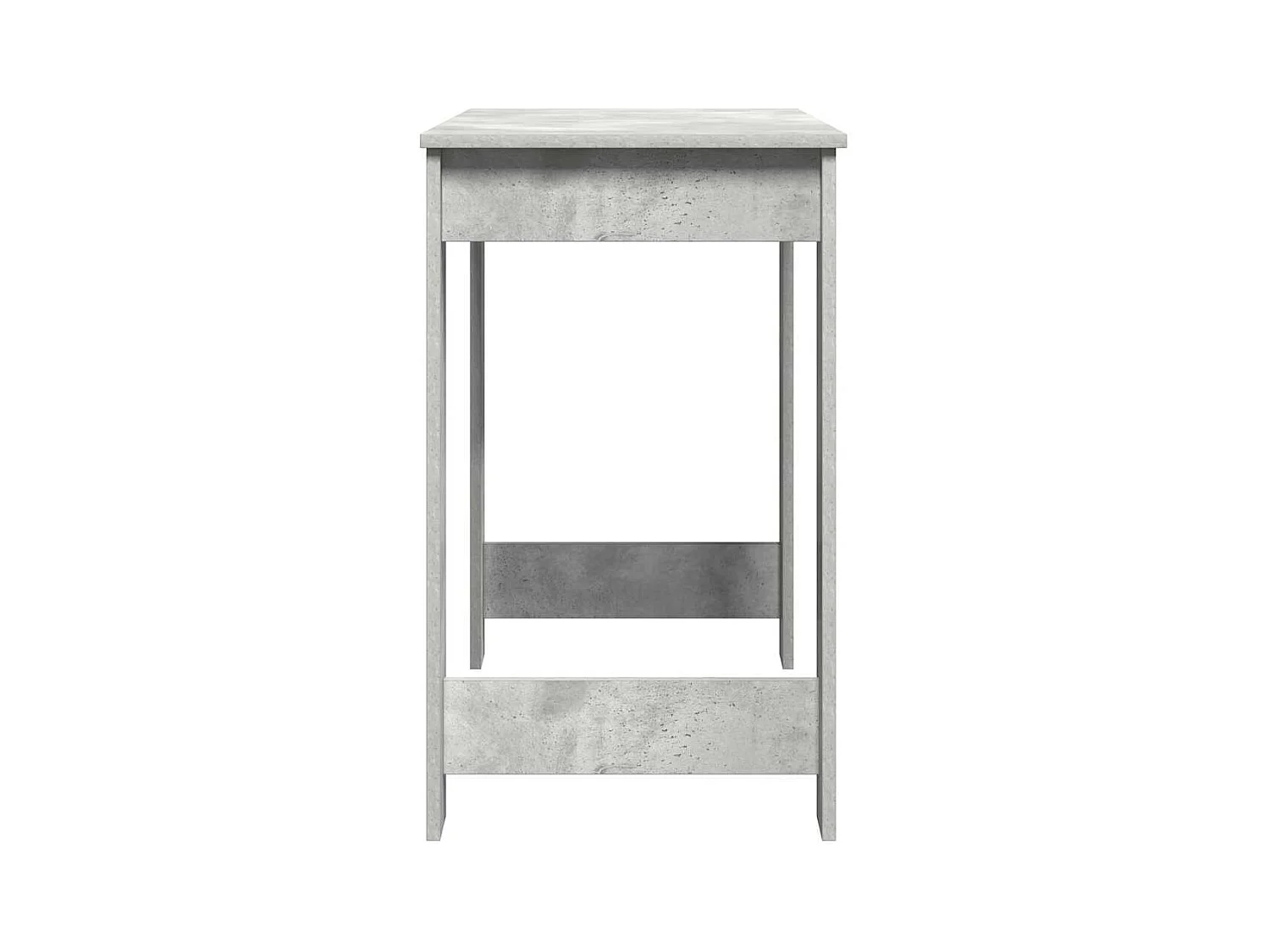 Bureau gris béton 100x45x75 cm bois d'ingénierie