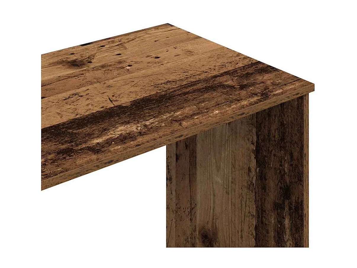 Bureau vieux bois 102x50x76 cm bois d'ingénierie