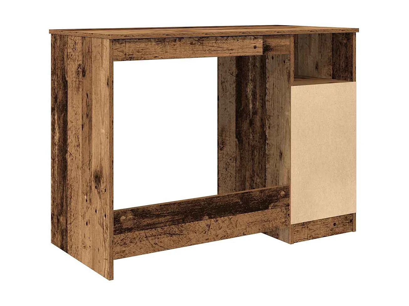 Bureau vieux bois 102x50x76 cm bois d'ingénierie