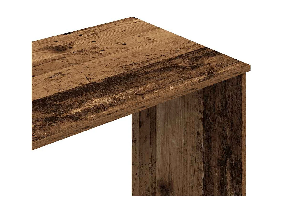 Bureau vieux bois 102x50x76 cm bois d'ingénierie