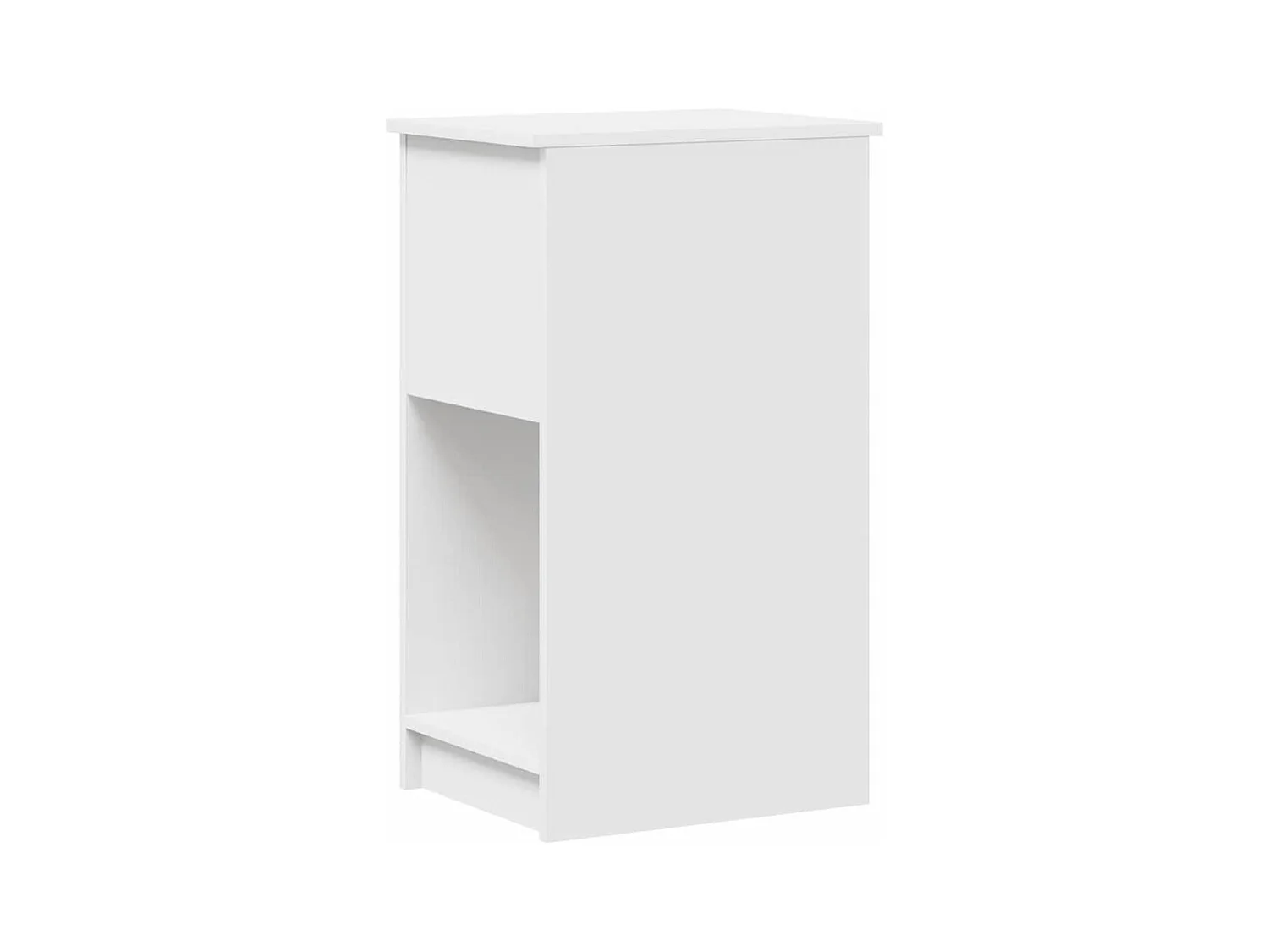 Support de tour d'ordinateur avec tiroir blanc 35x45x77 cm