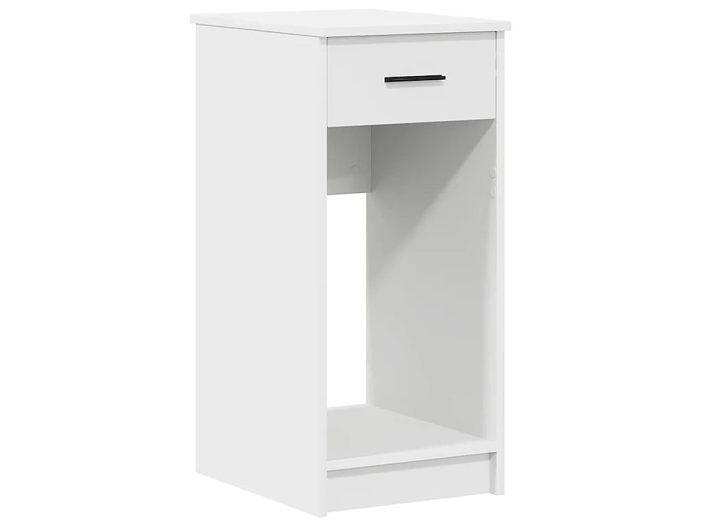 Supporto a Torre per Computer con Cassetto Bianco 35x45x77 cm
