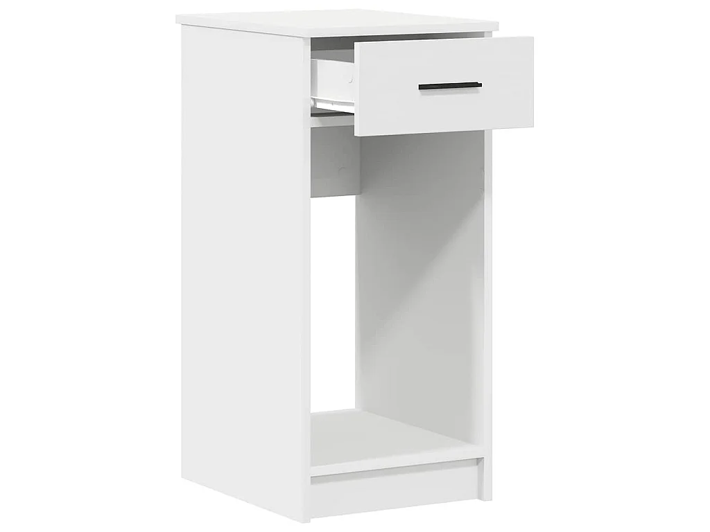 Supporto a Torre per Computer con Cassetto Bianco 35x45x77 cm