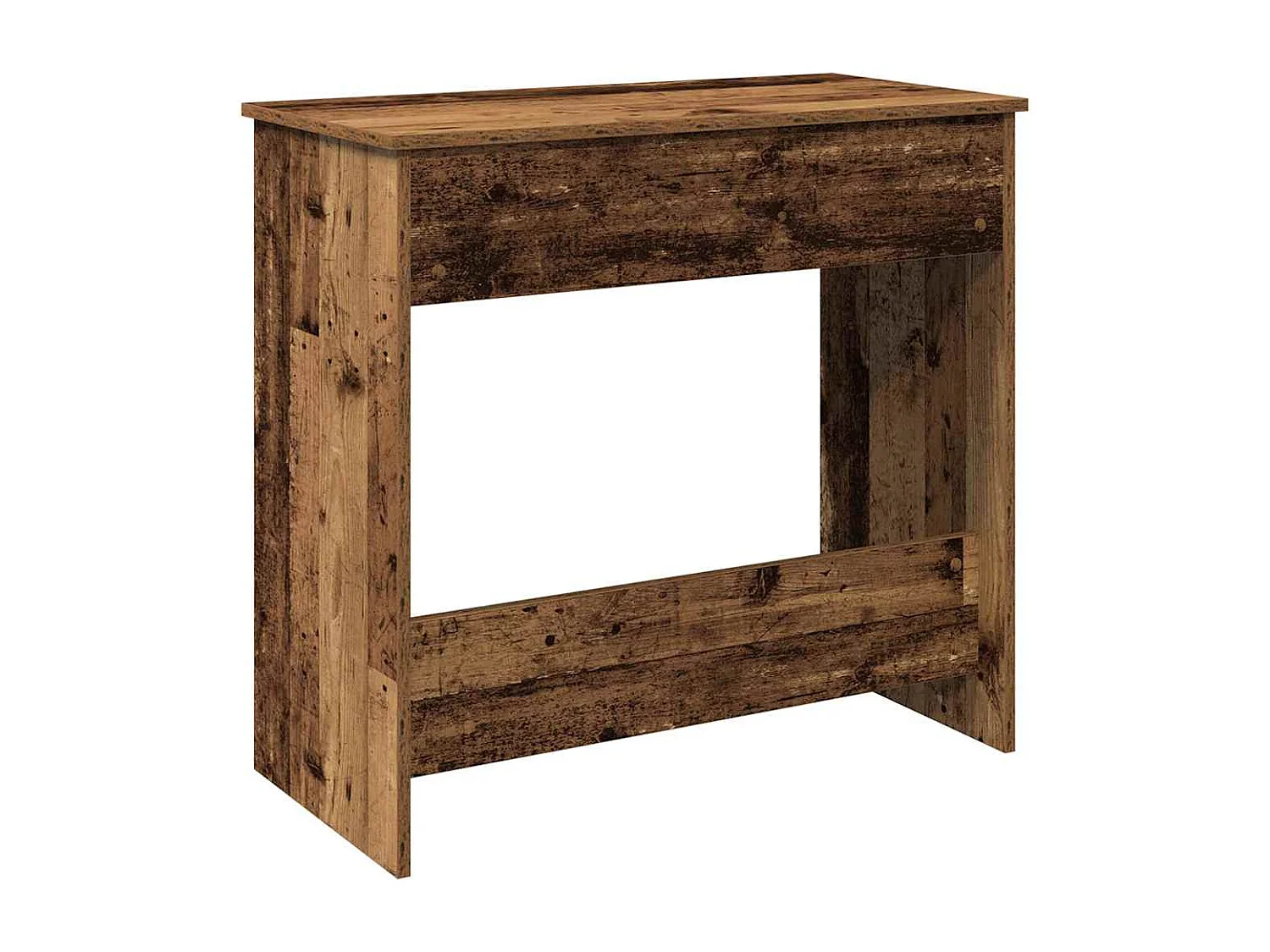 Escritorio de madera ingeniería madera envejecida 80x40x75 cm