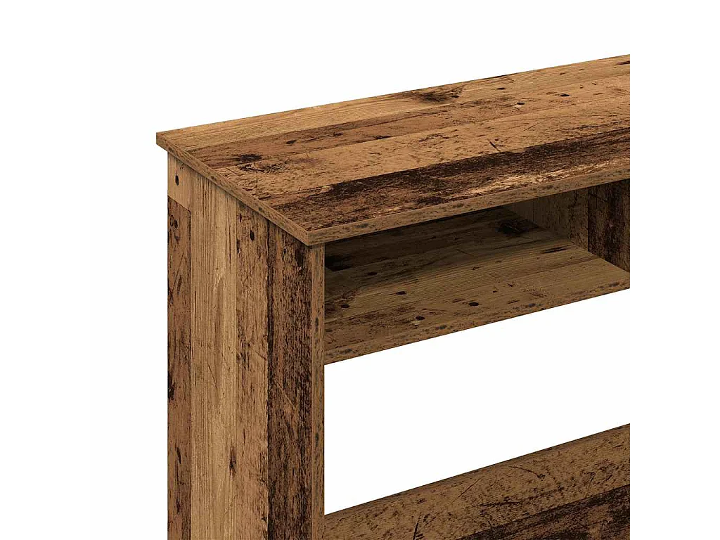 Escritorio de madera ingeniería madera envejecida 80x40x75 cm