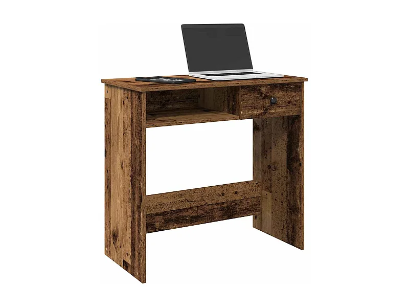 Bureau style vieux bois 80x40x75 cm bois d'ingénierie