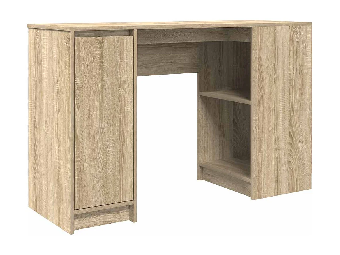 Bureau chêne sonoma 120x42x76 cm bois d'ingénierie