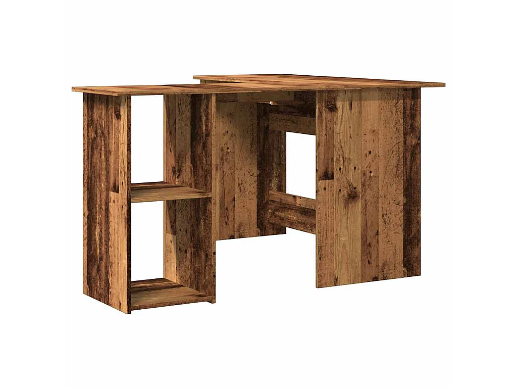 Scrivania Angolare Legno Antico 120x140x75 cm Legno Multistrato