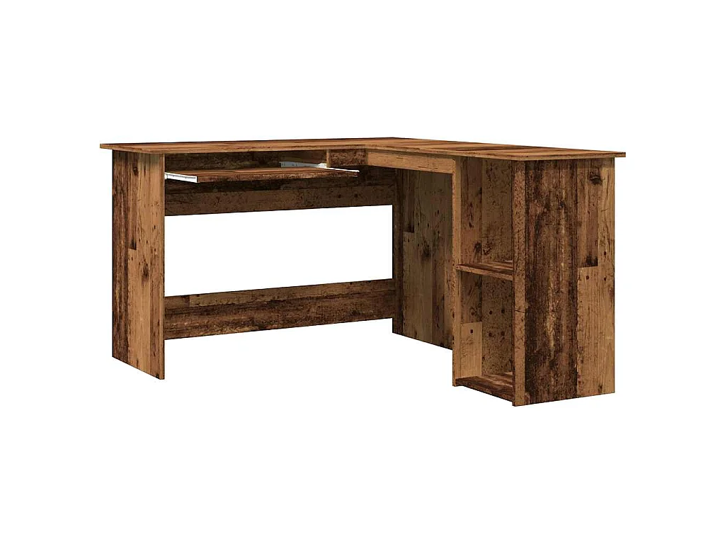Scrivania Angolare Legno Antico 120x140x75 cm Legno Multistrato