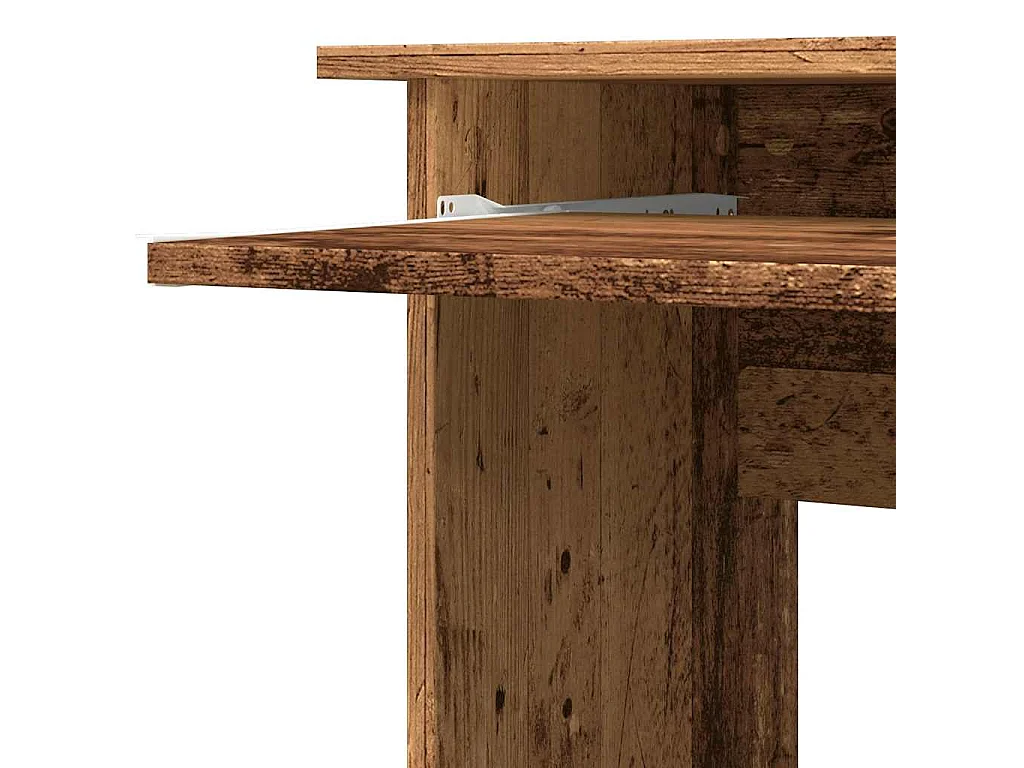 Scrivania Angolare Legno Antico 120x140x75 cm Legno Multistrato