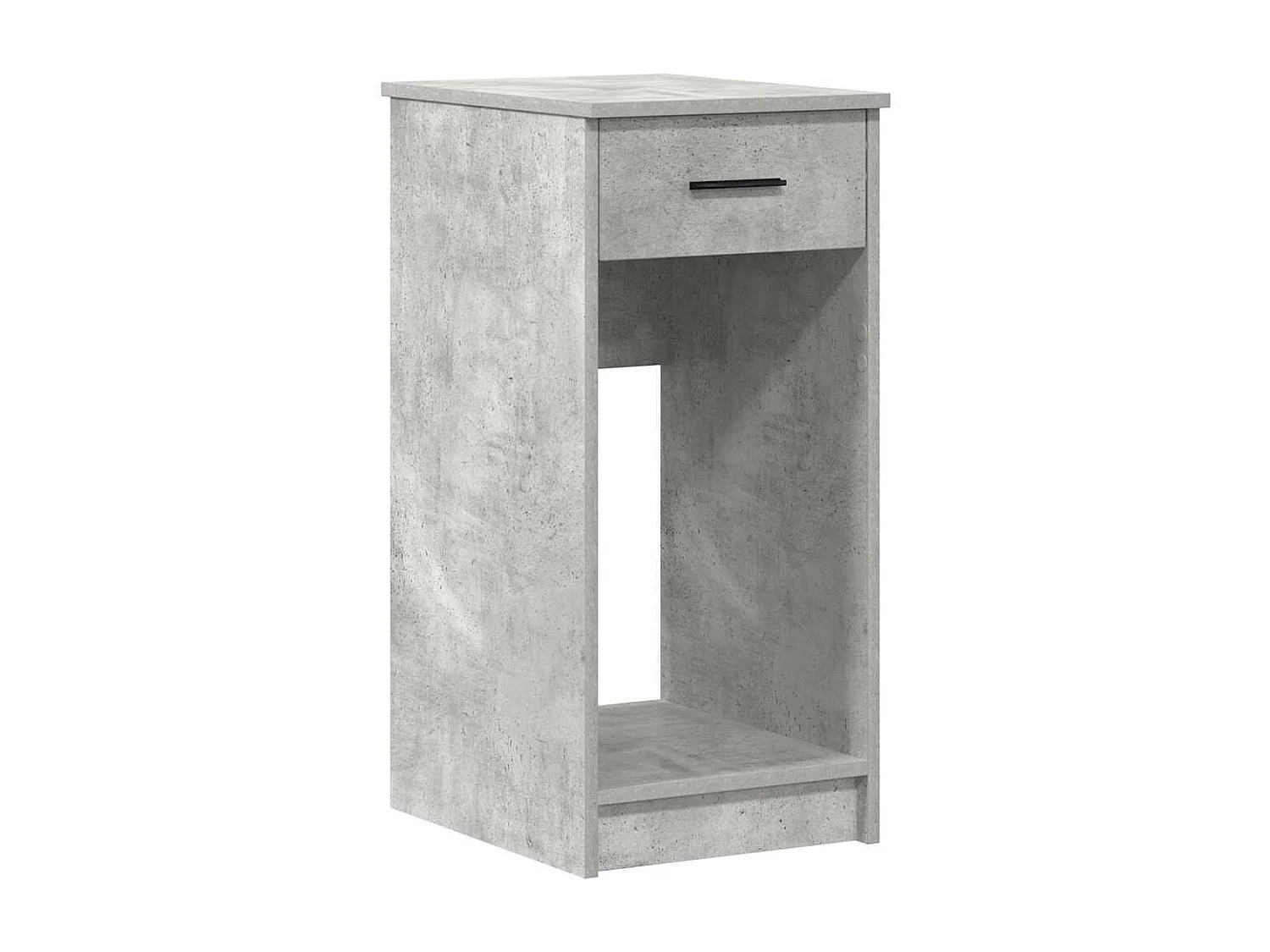 Suporte torre computador com gaveta 35x45x77cm cinzento cimento