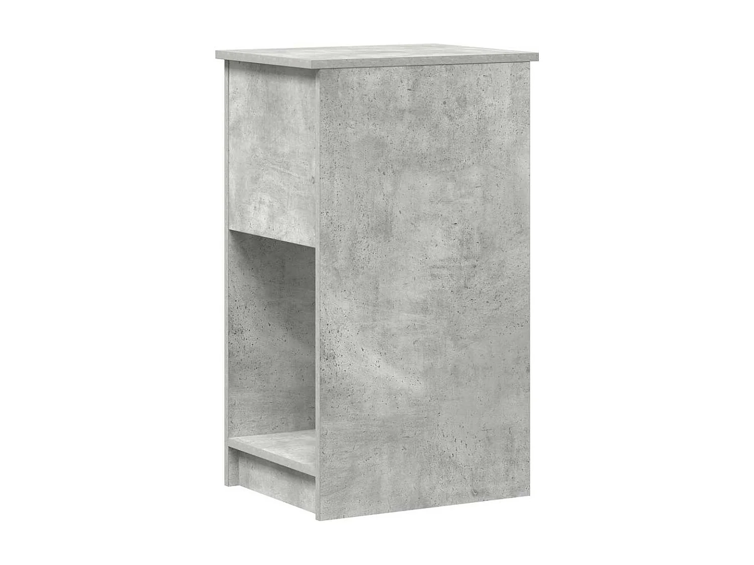 Suporte torre computador com gaveta 35x45x77cm cinzento cimento