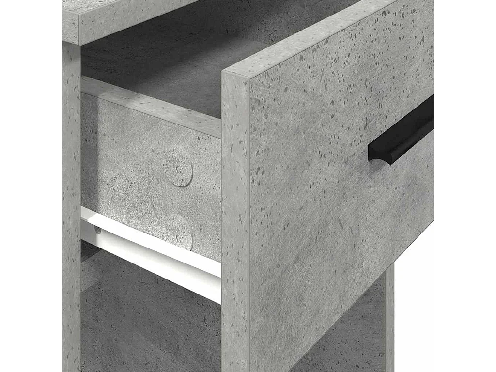 Suporte torre computador com gaveta 35x45x77cm cinzento cimento