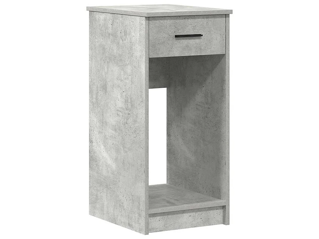 Computerschrank mit Schublade Betongrau 35x45x77 cm