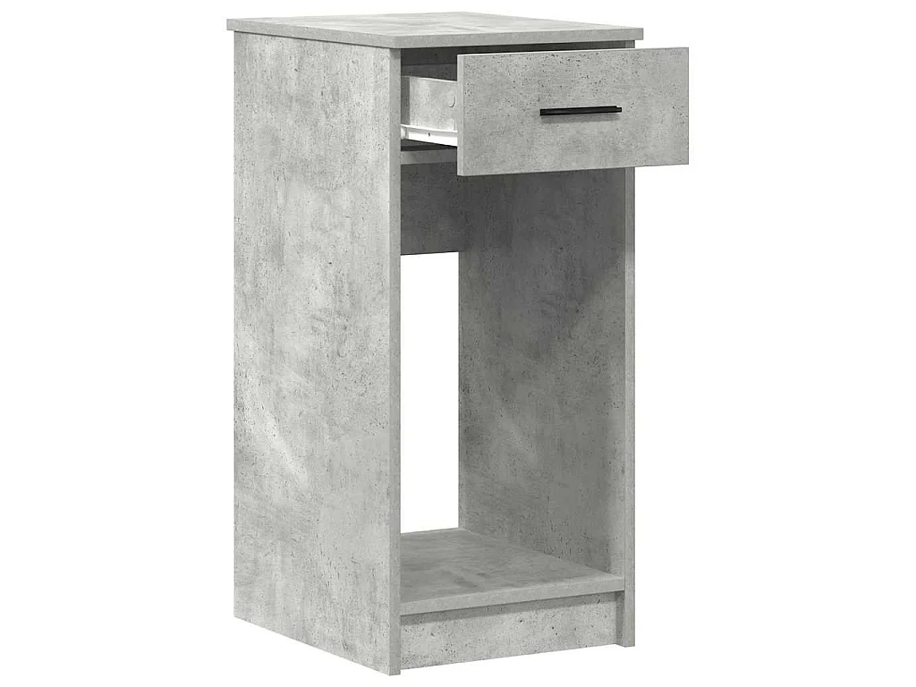 Computerschrank mit Schublade Betongrau 35x45x77 cm