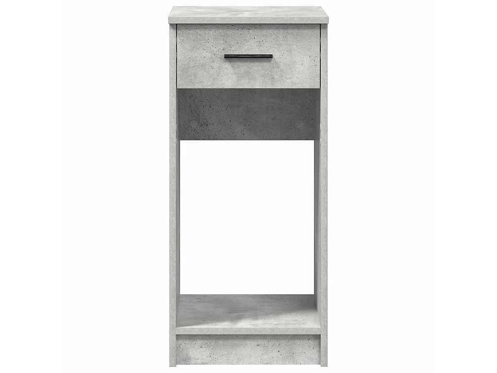 Computerschrank mit Schublade Betongrau 35x45x77 cm