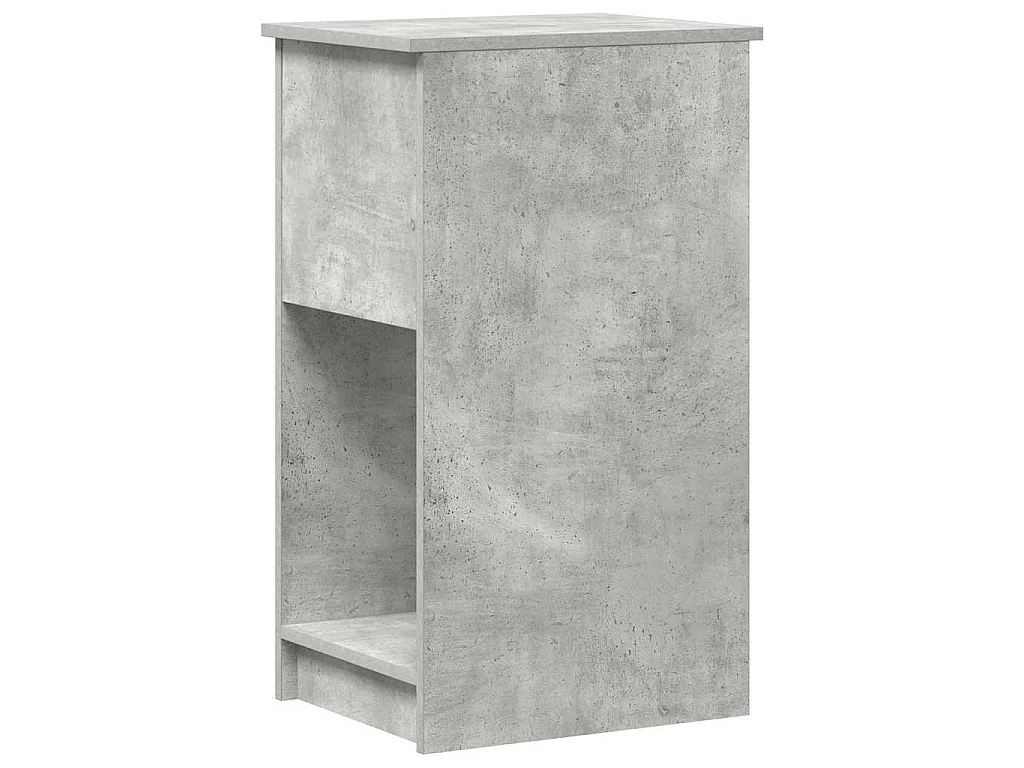 Computerschrank mit Schublade Betongrau 35x45x77 cm