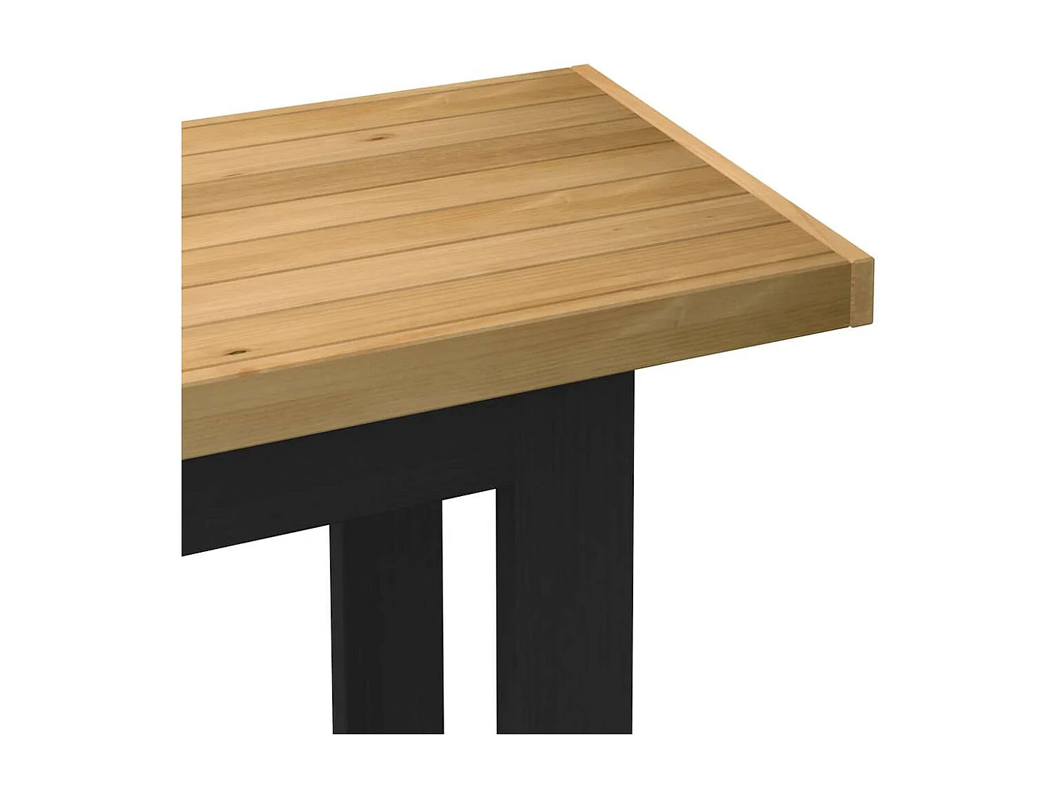 Bureau NOAIN pieds en forme de U 120x50x75 cm bois massif pin