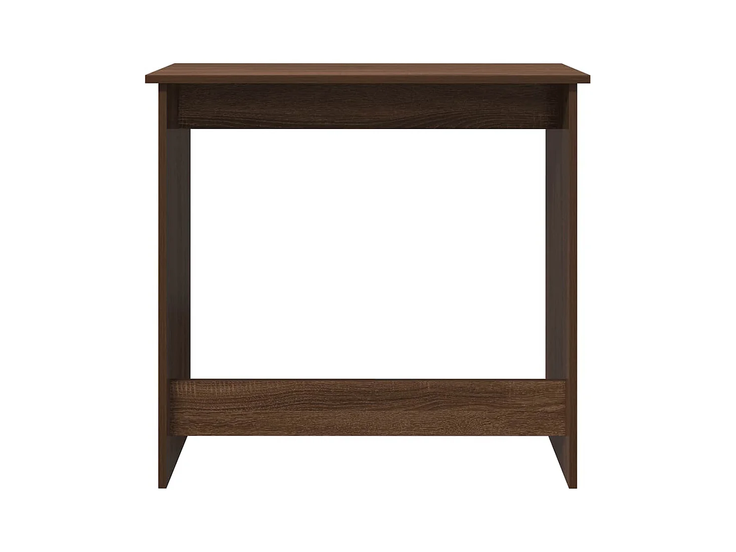 Bureau chêne marron 80x40x75 cm bois d'ingénierie
