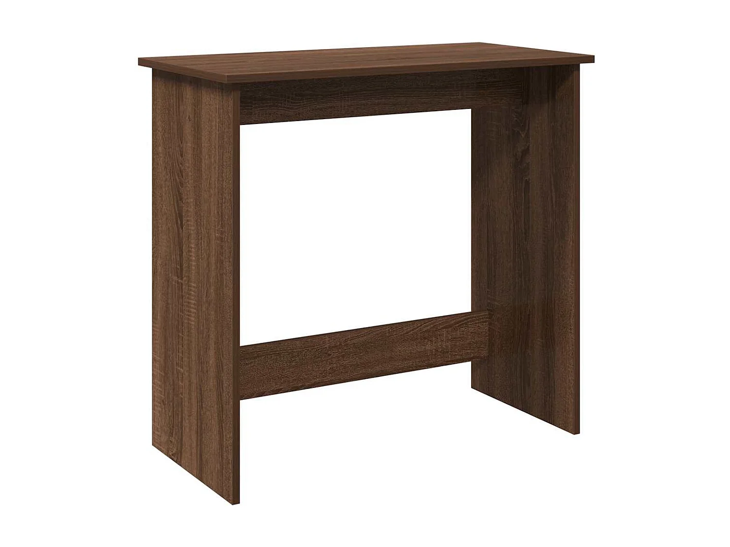 Secretária 80x40x75 cm derivados de madeira carvalho castanho