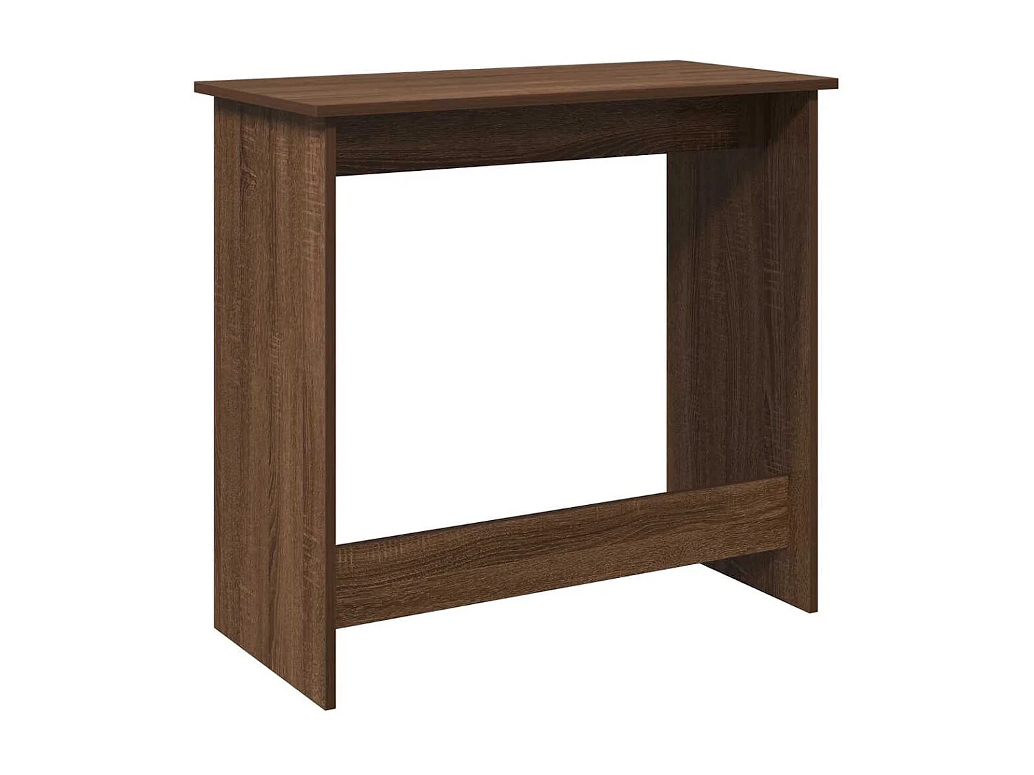 Secretária 80x40x75 cm derivados de madeira carvalho castanho