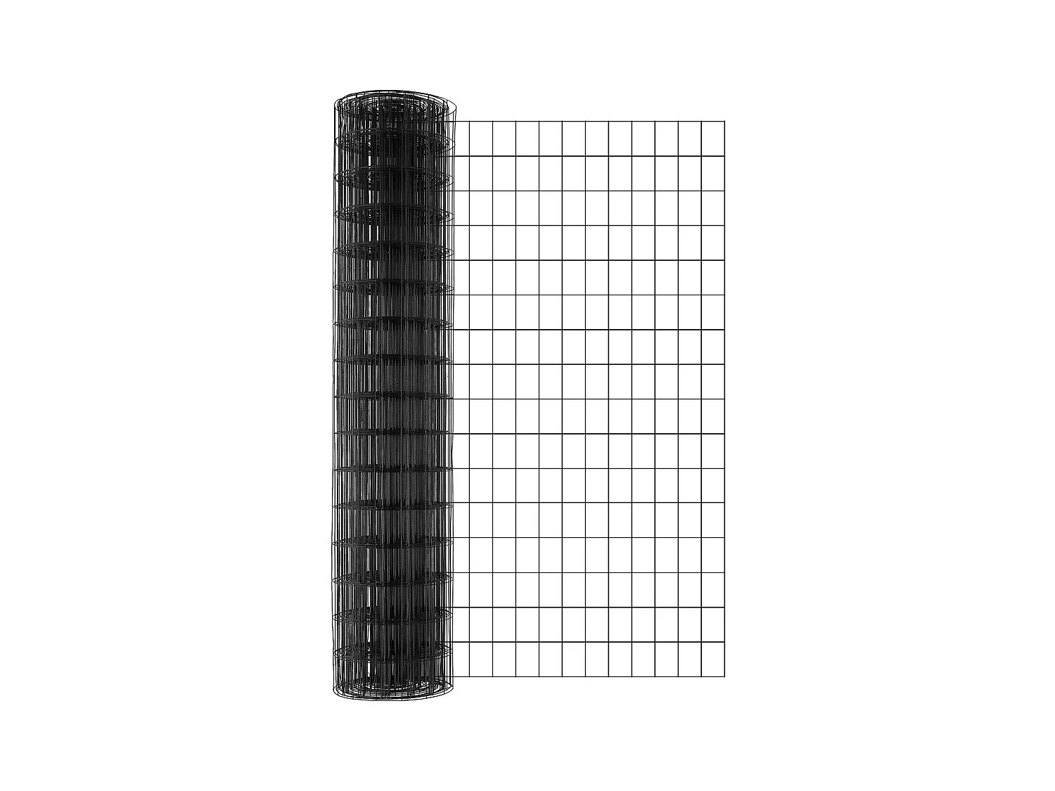 Rouleau de Treillis Métallique Galvanisé SucceBuy Hardware Cloth, Grillage à Poules de Calibre 16, Treillis Métallique Enduit de Vinyle