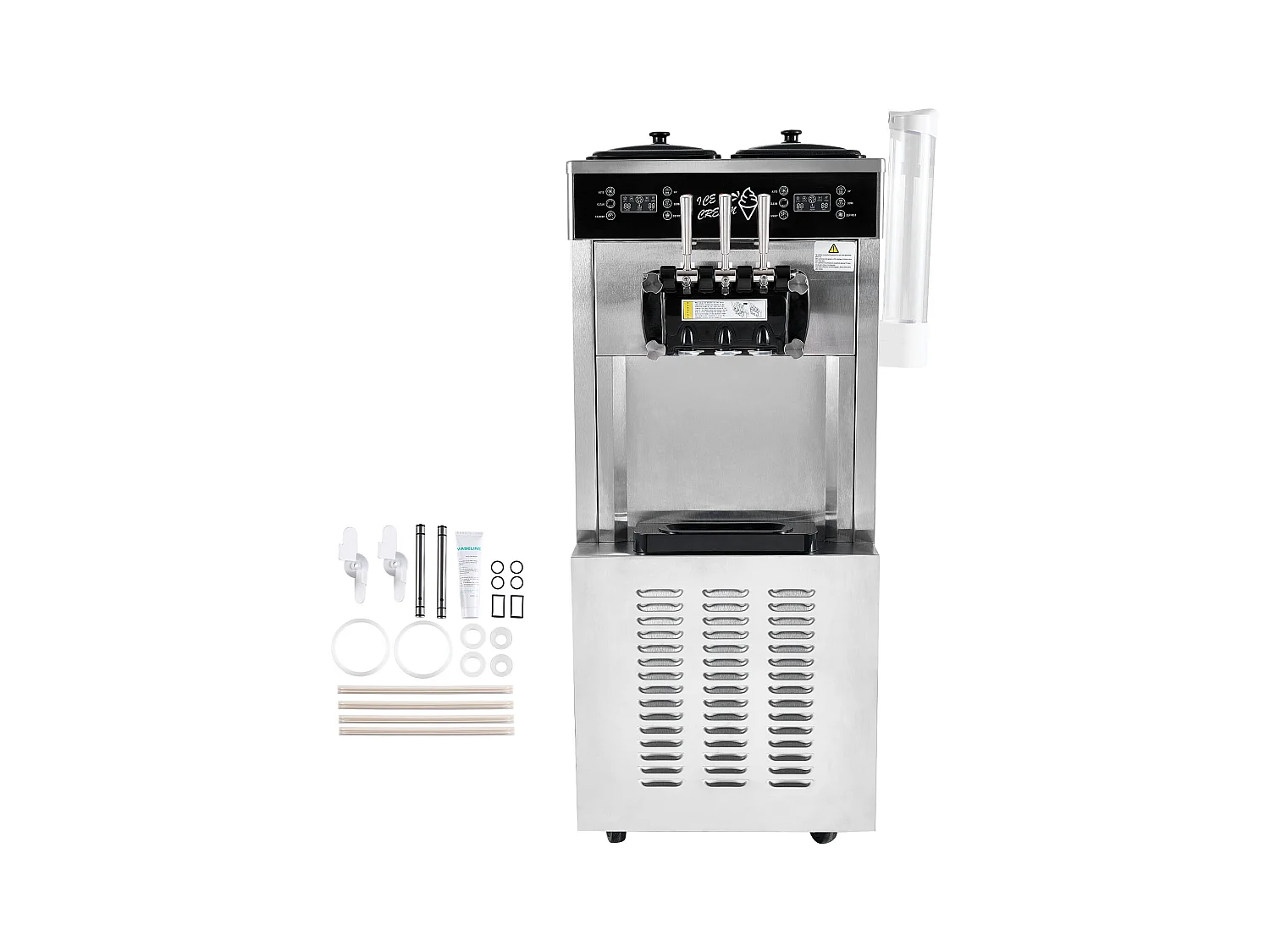 Sorbetière  SucceBuy Machine à Crème Glacée Commerciale 34-44 L/H Panneau LED 3 Parfums