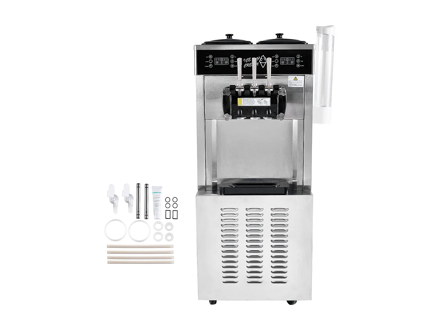 Sorbetière  SucceBuy Machine à Crème Glacée Commerciale 34-44 L/H Panneau LED 3 Parfums