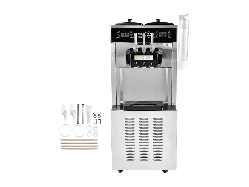 Sorbetière  SucceBuy Machine à Crème Glacée Commerciale 34-44 L/H Panneau LED 3 Parfums