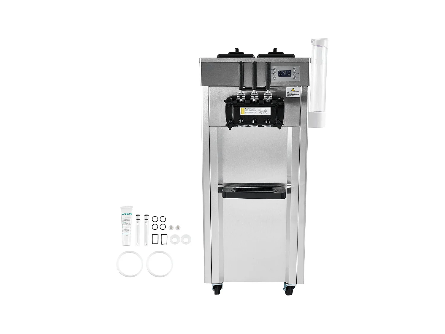 Machine à Crème Glacée Commerciale, Sorbetière à 3 Parfums SucceBuy, Rendement 21-31 L/H